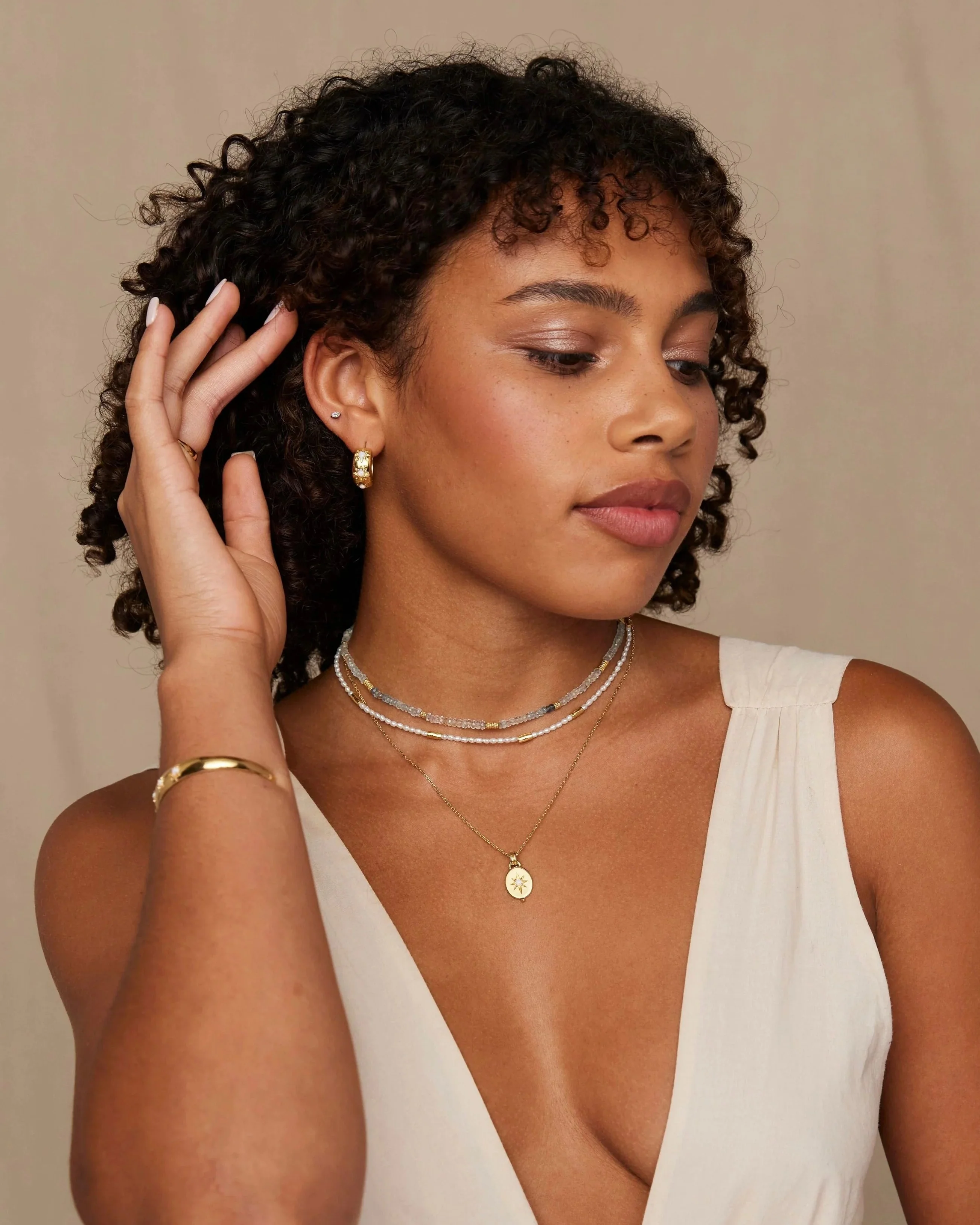 Alina Starburst Hoops - Image 4