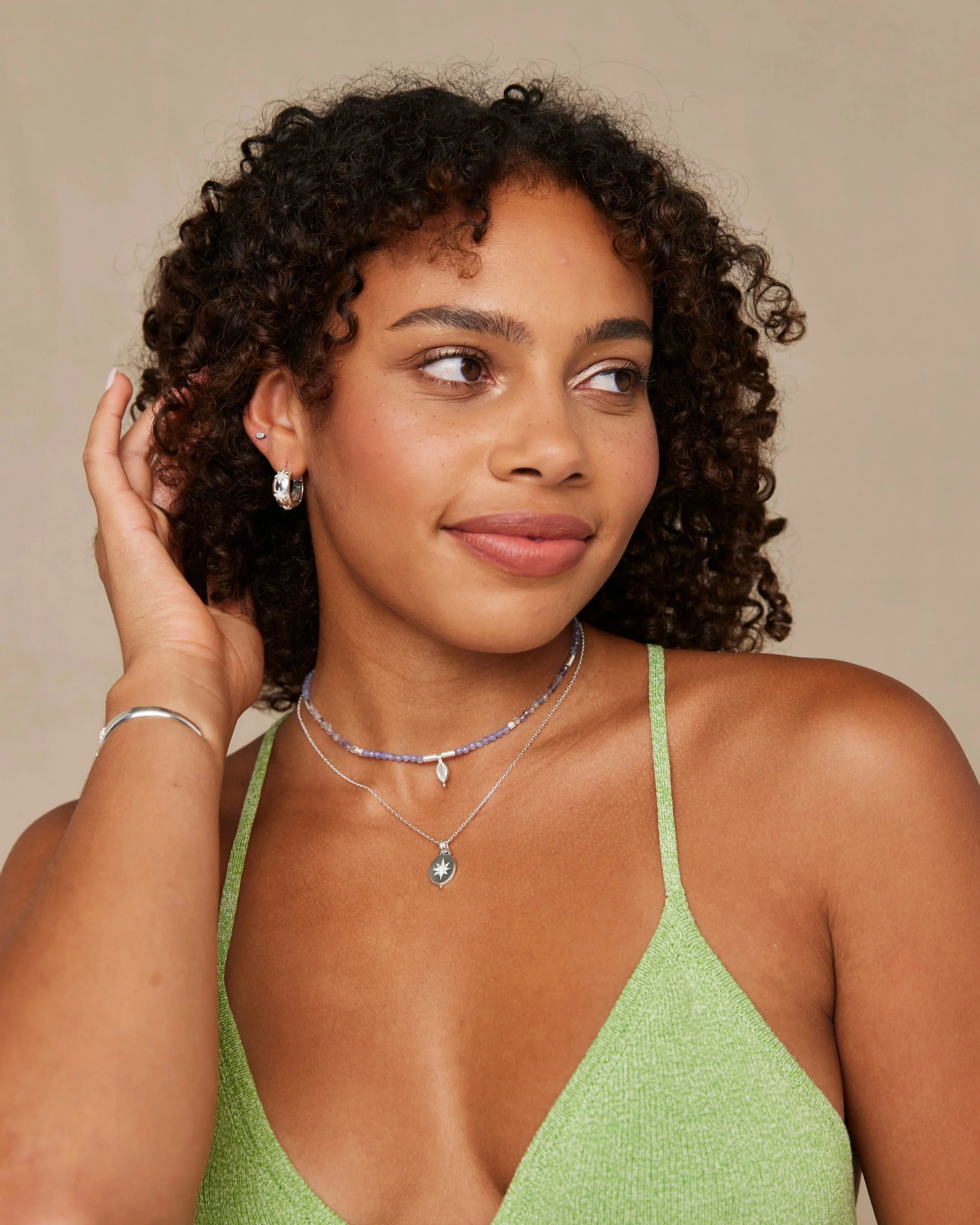 Alina Starburst Hoops - Image 8
