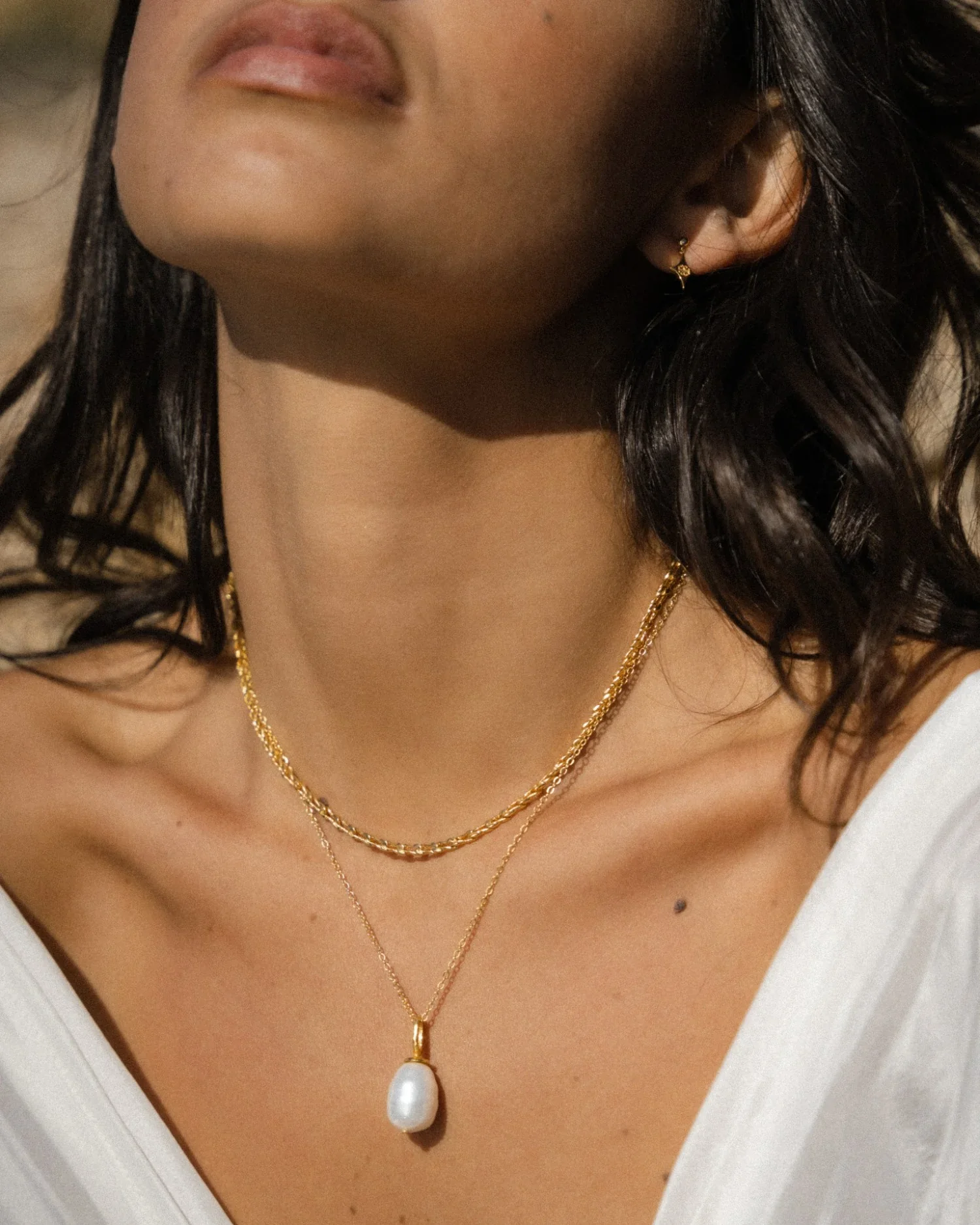 Ava Pearl Pendant Necklace - Image 2