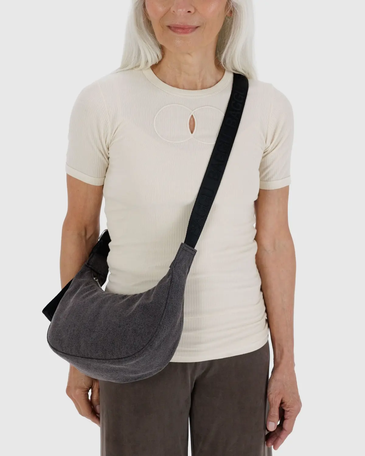 Baggu Denim Crescent Bag - Image 2