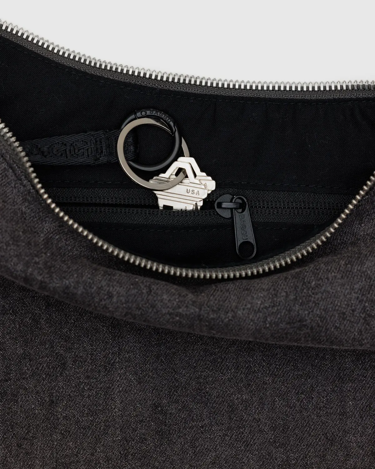 Baggu Denim Crescent Bag - Image 6