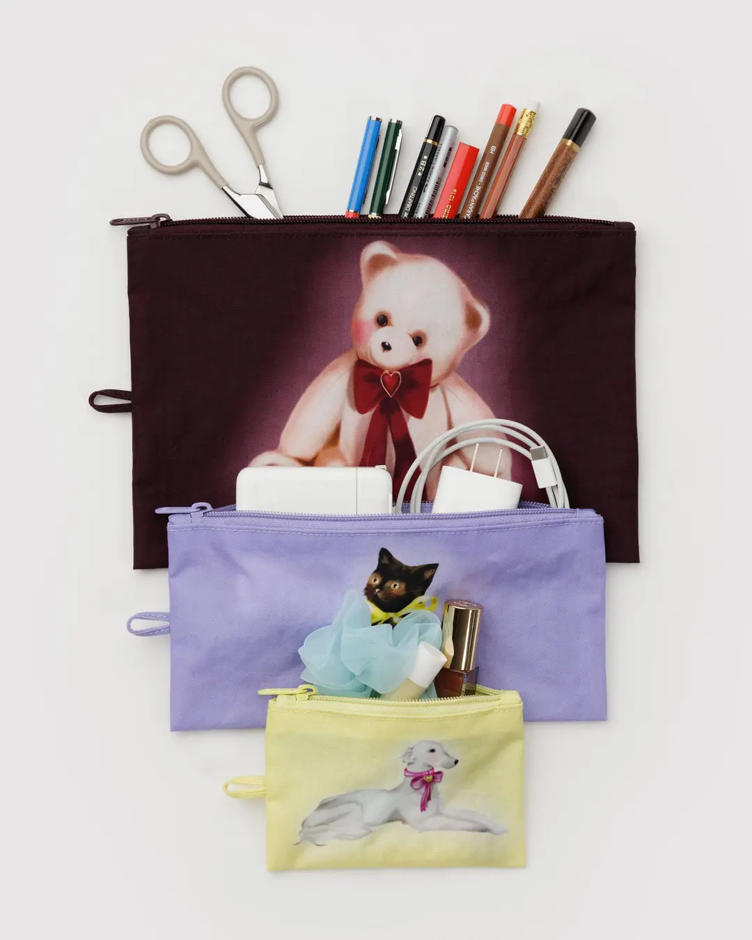 Baggu Flat Pouch Set - Image 10