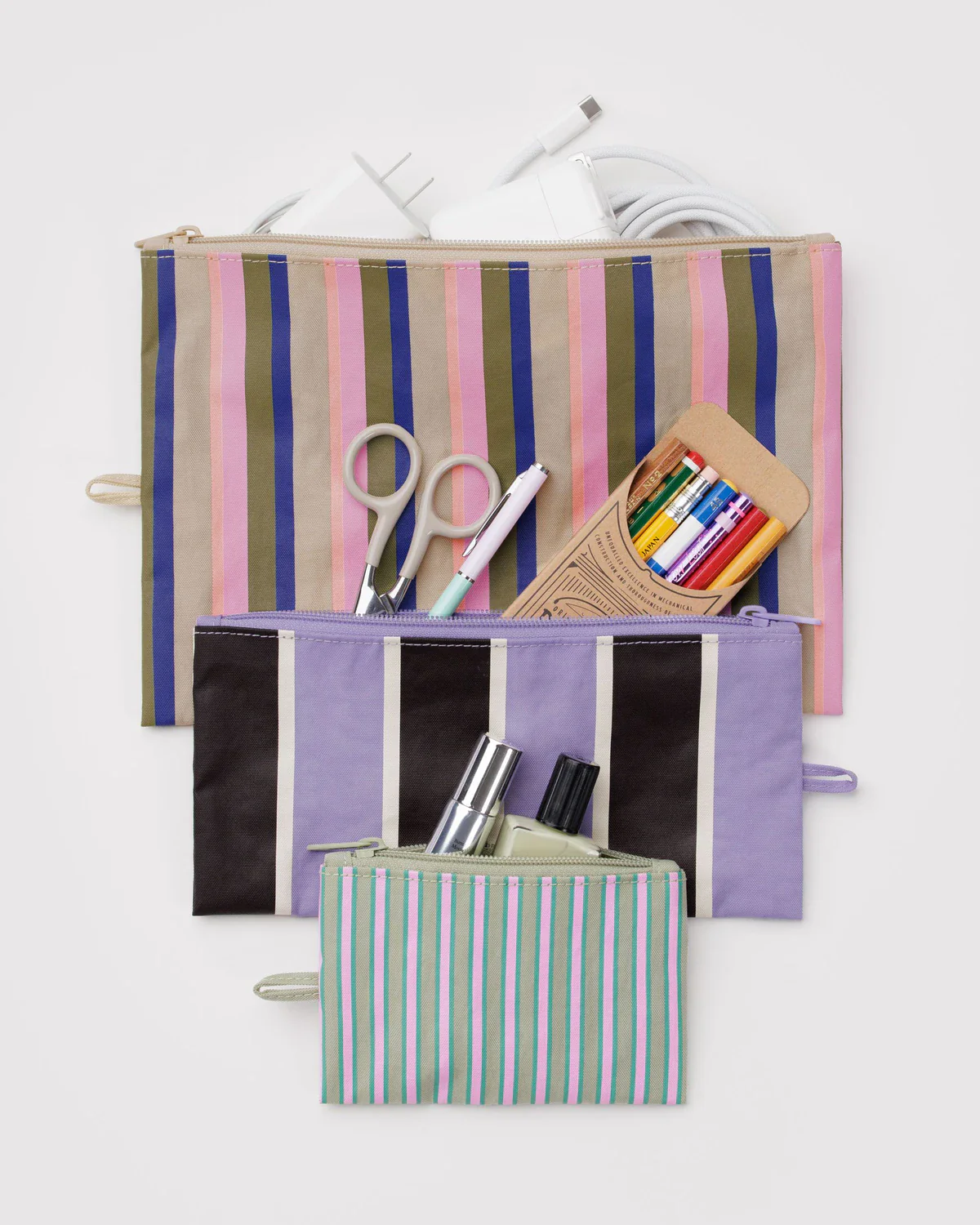 Baggu Flat Pouch Set - Image 6