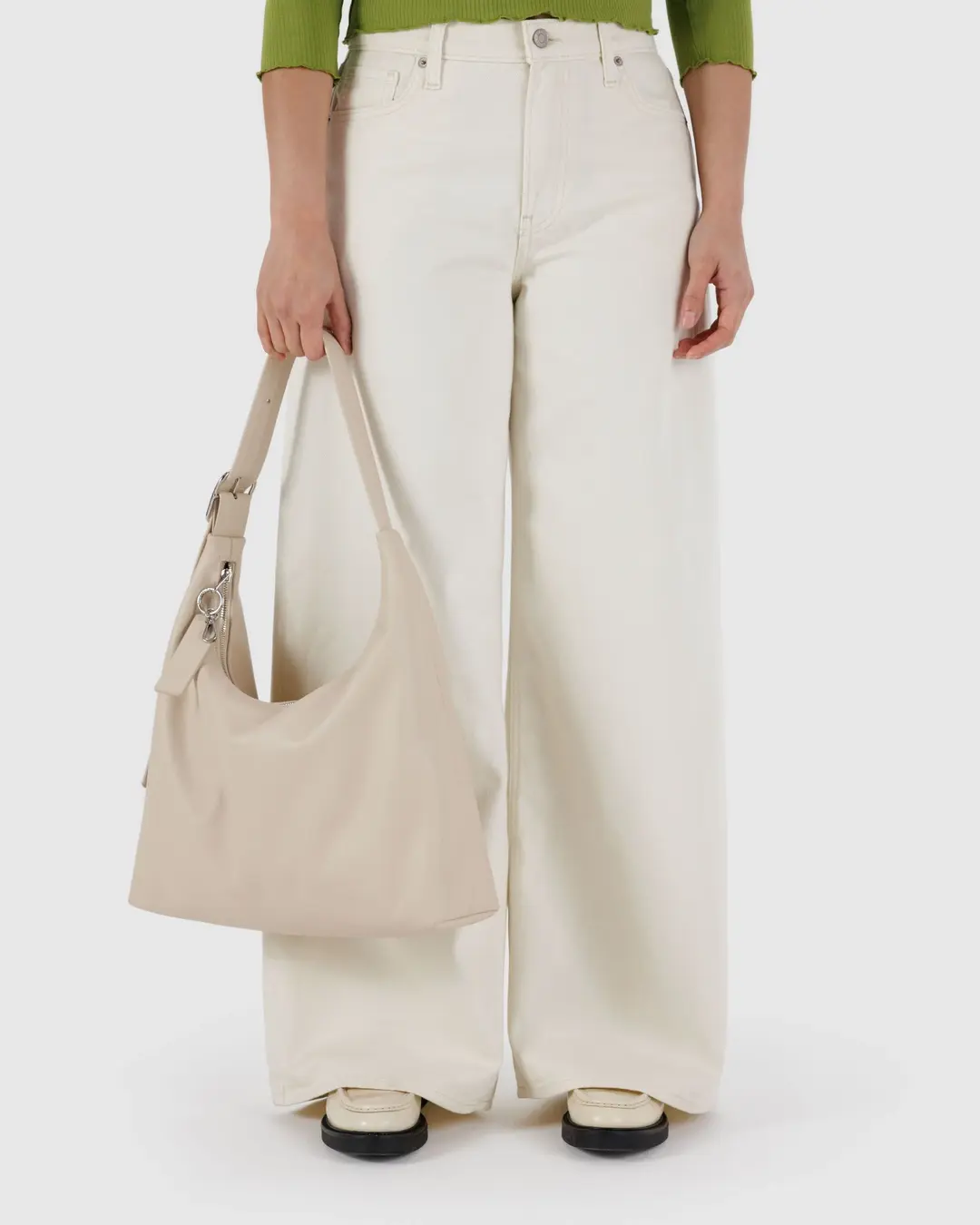 Baggu Recycled Leather Bag / Stone - Image 6