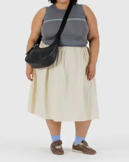Baggu Recycled Leather Medium Crescent Bag - Image 11