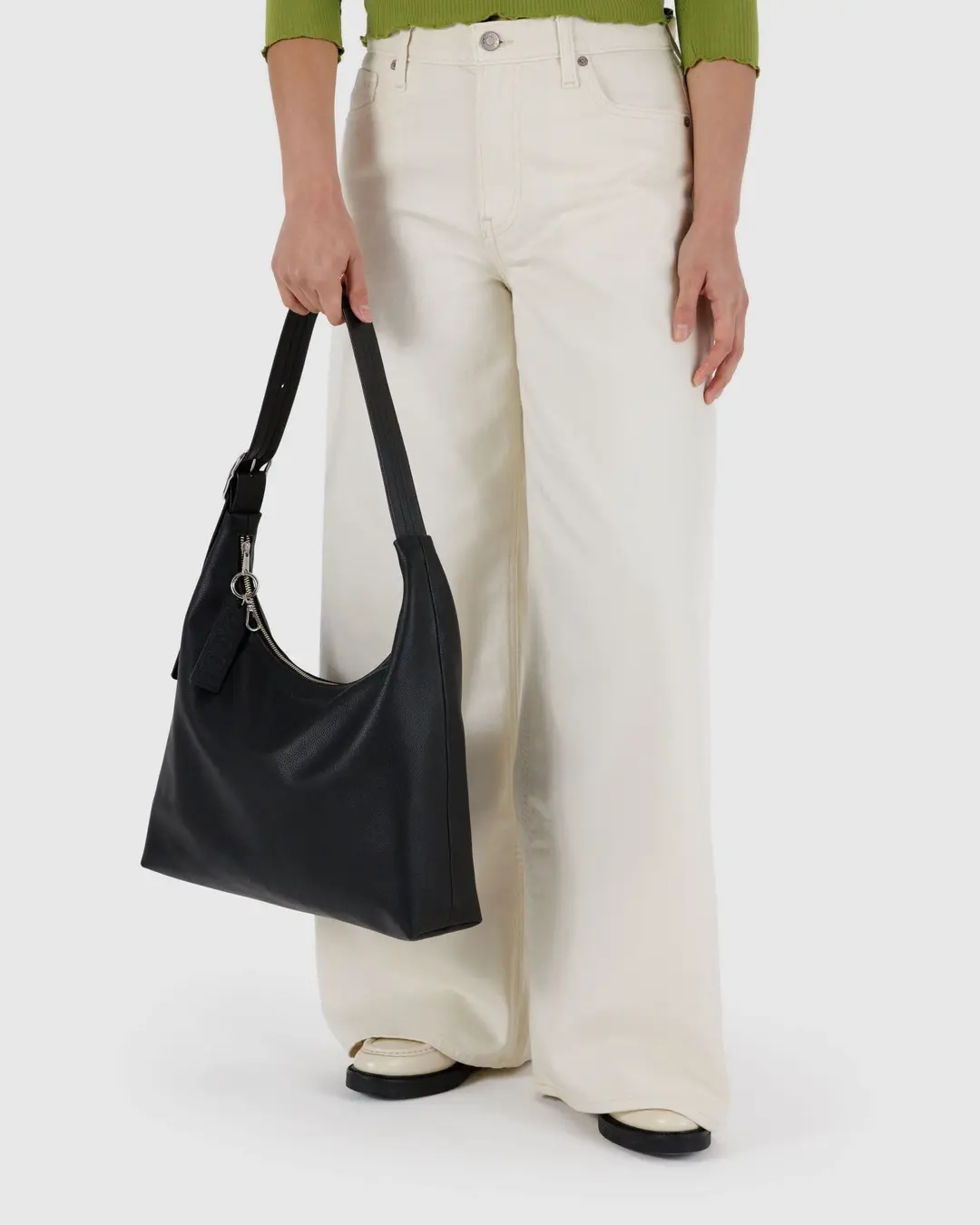 Baggu Recycled Leather Shoulder Bag - Image 6