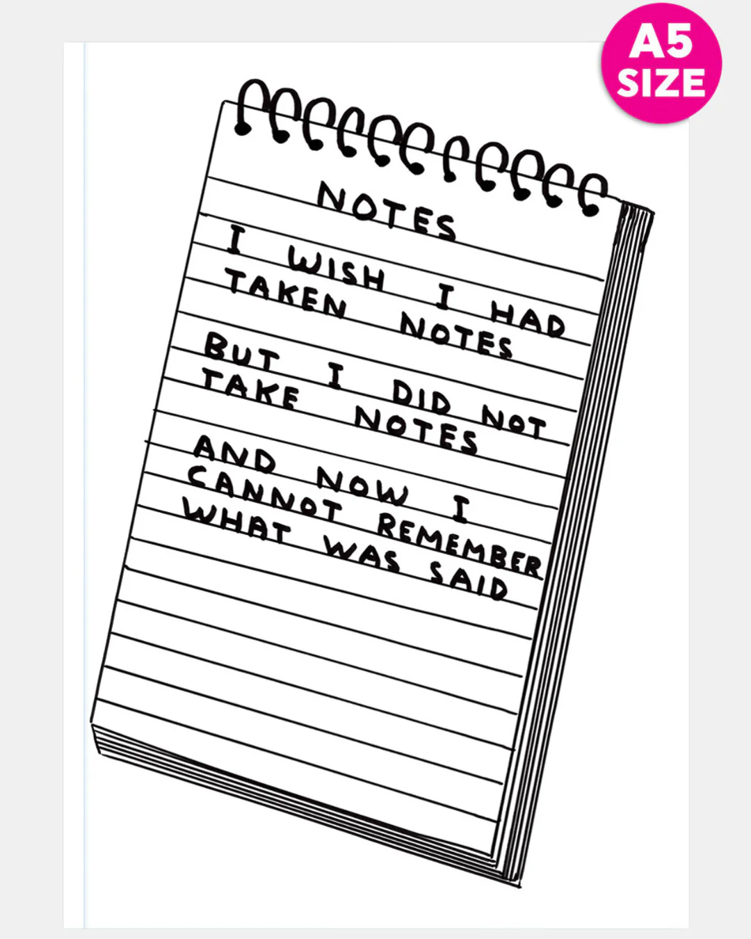 David Shrigley A5 Notebook - Image 3