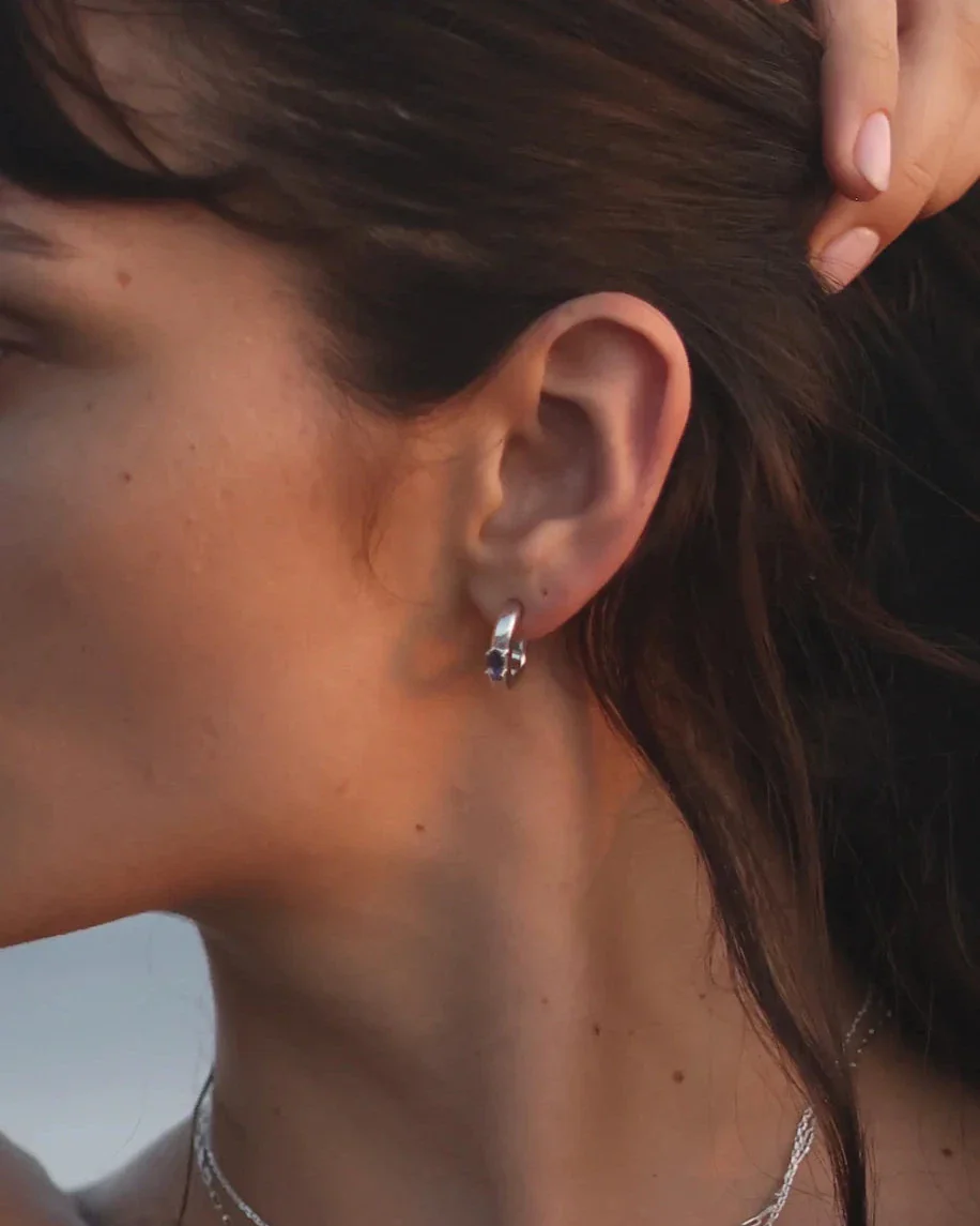 Elodie Hoops / Silver - Image 4