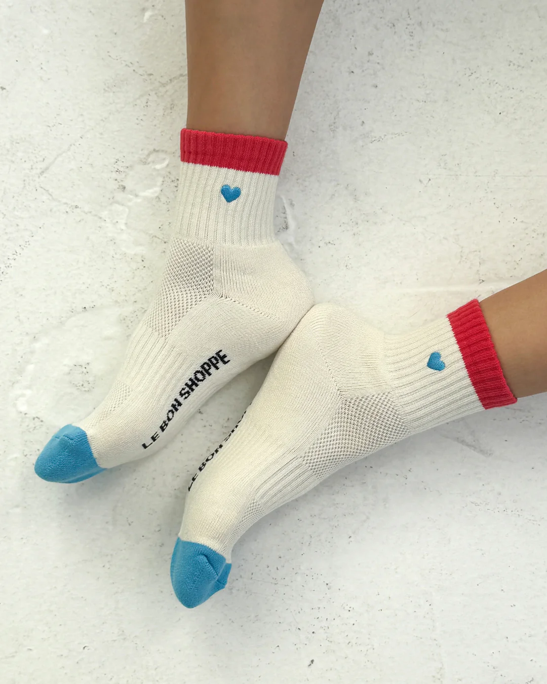 Embroidered Colour Block Socks