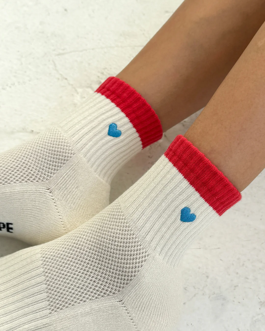 Embroidered Colour Block Socks - Image 3
