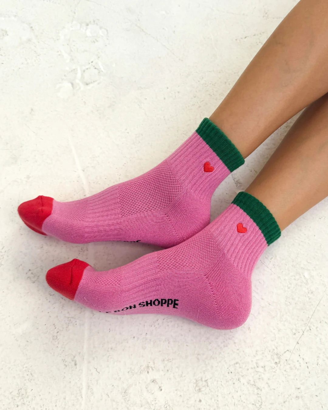 Embroidered Colour Block Socks - Image 6
