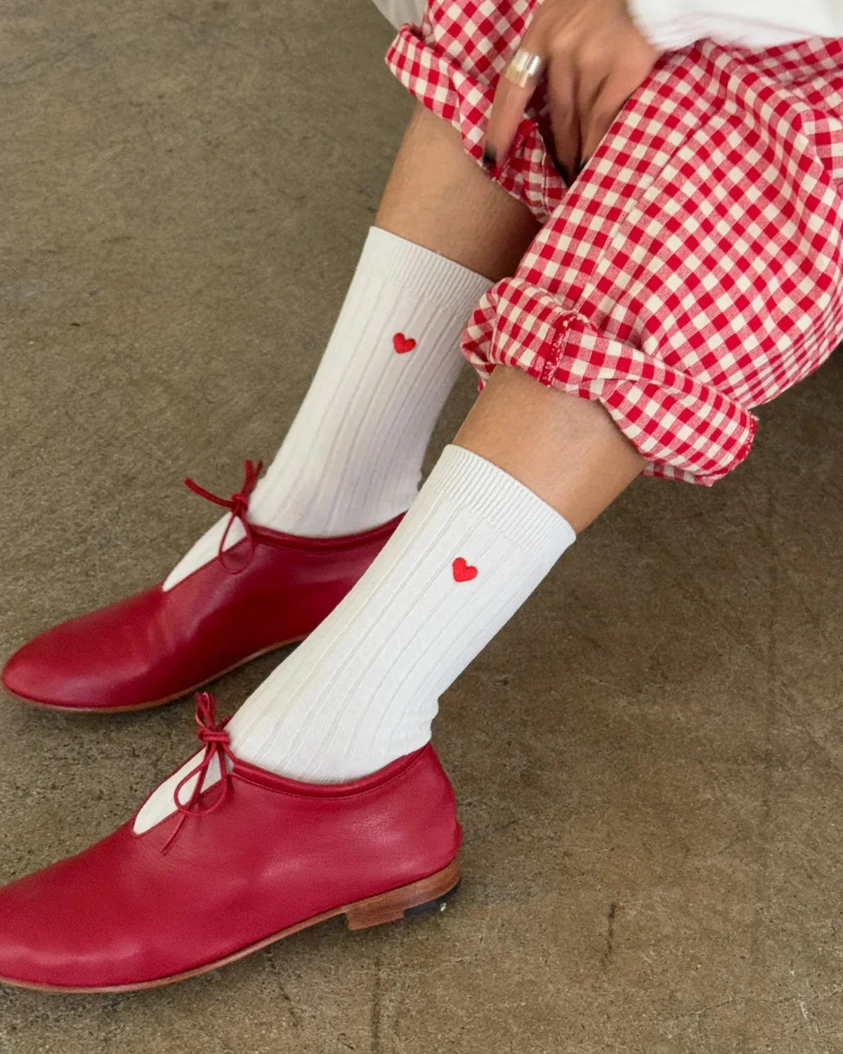 Embroidered Her Socks