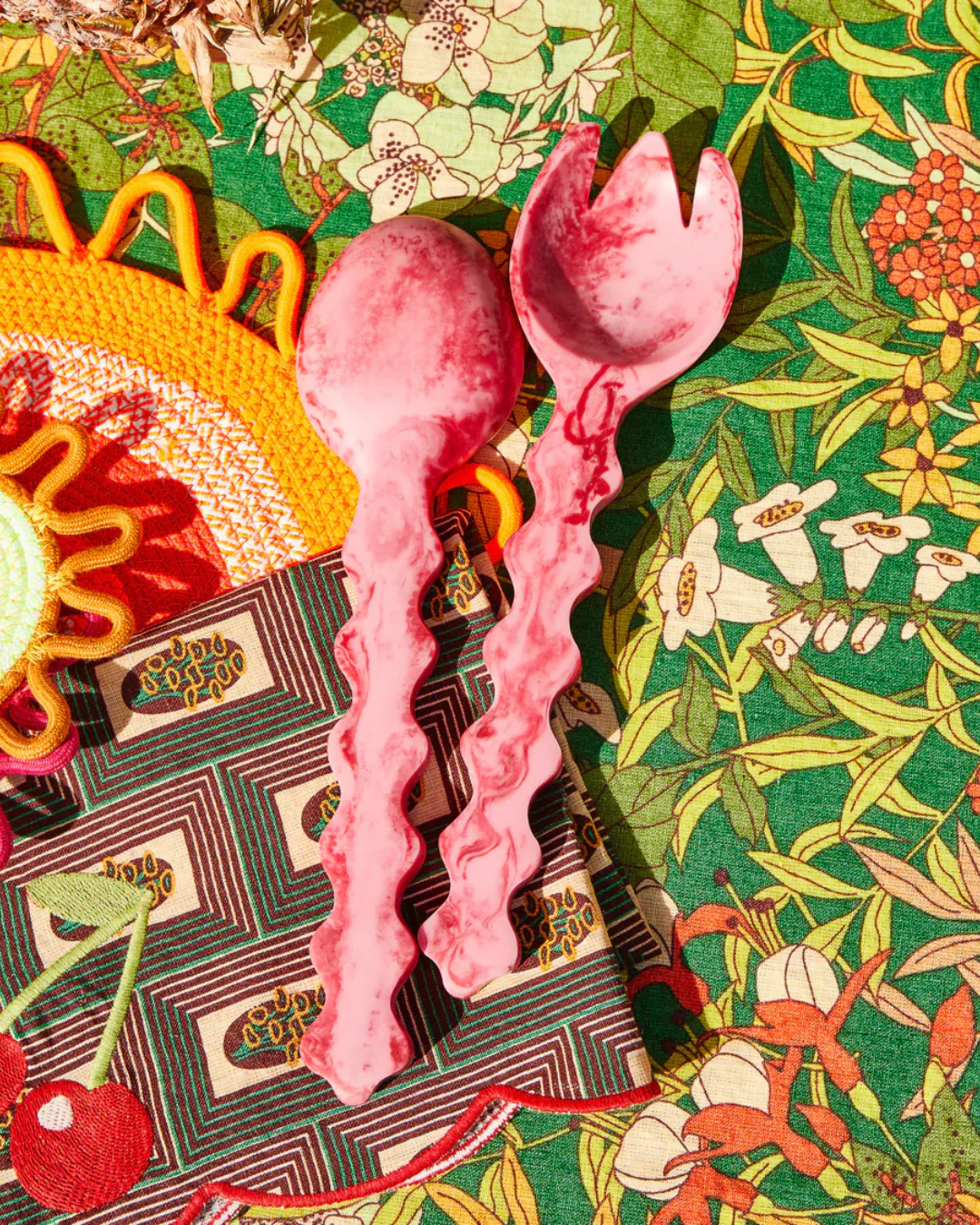 Gisele Resin Salad Servers - Image 3