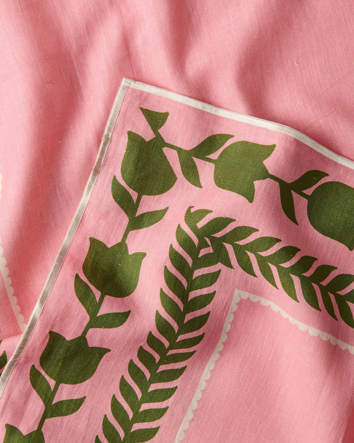 Kip & Co Embroidered Linen 4 Piece Napkin Set - Image 3