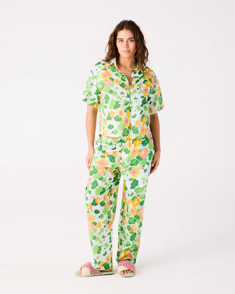 Kip & Co Short Sleeve Shirt & Pant Pyjama Set - Image 11