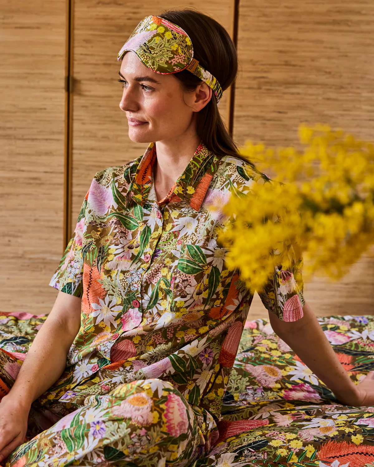 Kip & Co Short Sleeve Shirt & Pant Pyjama Set - Image 17
