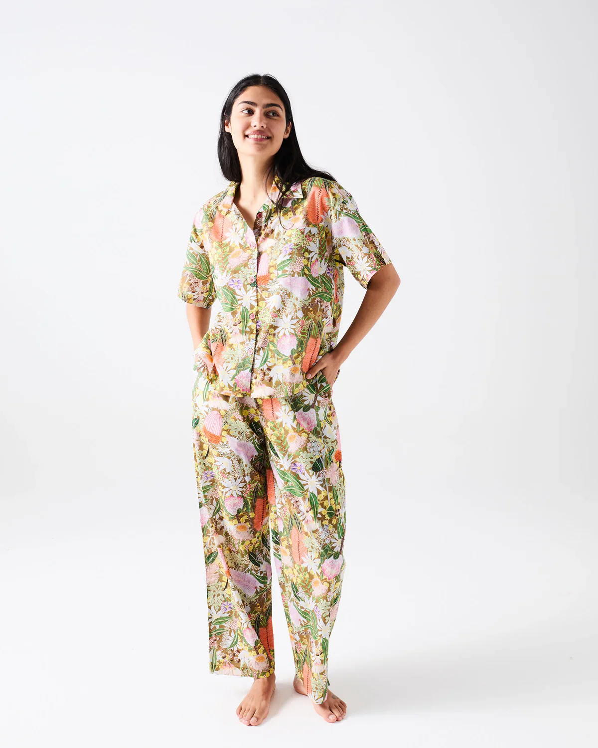 Kip & Co Short Sleeve Shirt & Pant Pyjama Set - Image 18