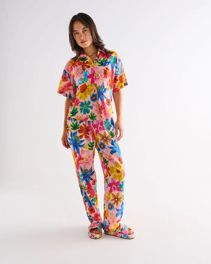 Kip & Co Short Sleeve Shirt & Pant Pyjama Set - Image 28