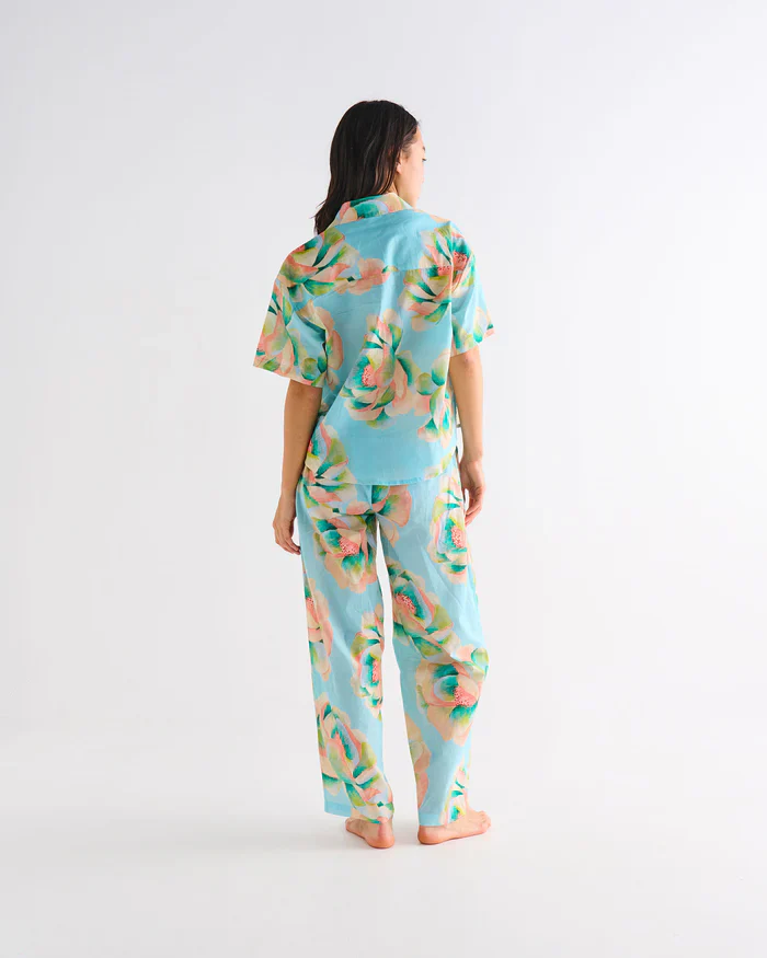 Kip & Co Short Sleeve Shirt & Pant Pyjama Set - Image 6
