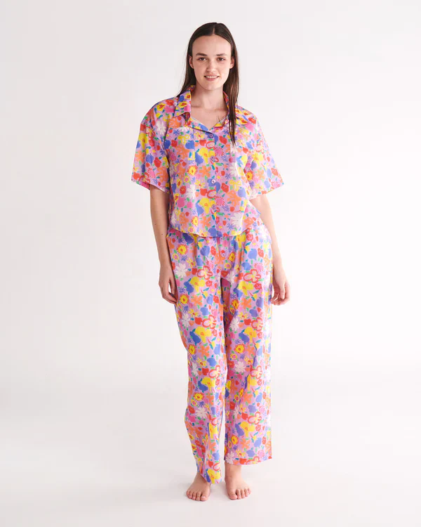 Kip & Co Short Sleeve Shirt & Pant Pyjama Set - Image 7