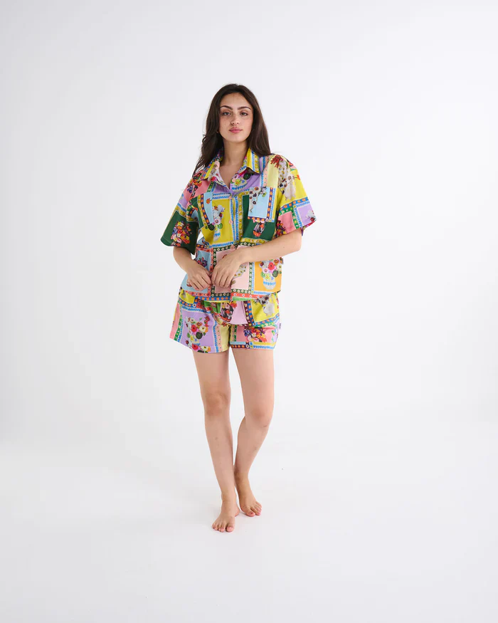 Kip & Co Short Sleeve Shirt & Short Pyjama Set - Image 15
