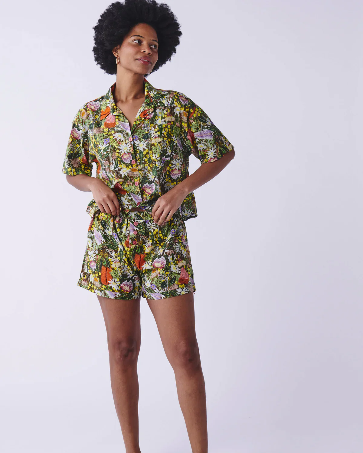 Kip & Co Short Sleeve Shirt & Short Pyjama Set - Image 21