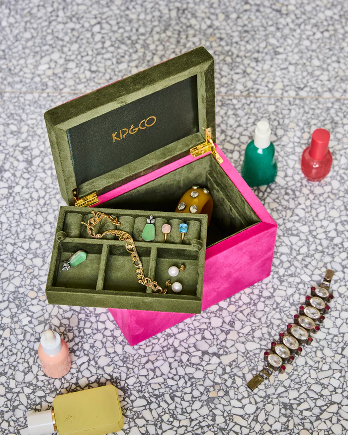 Kip & Co Velvet Jewellery Box - Image 7