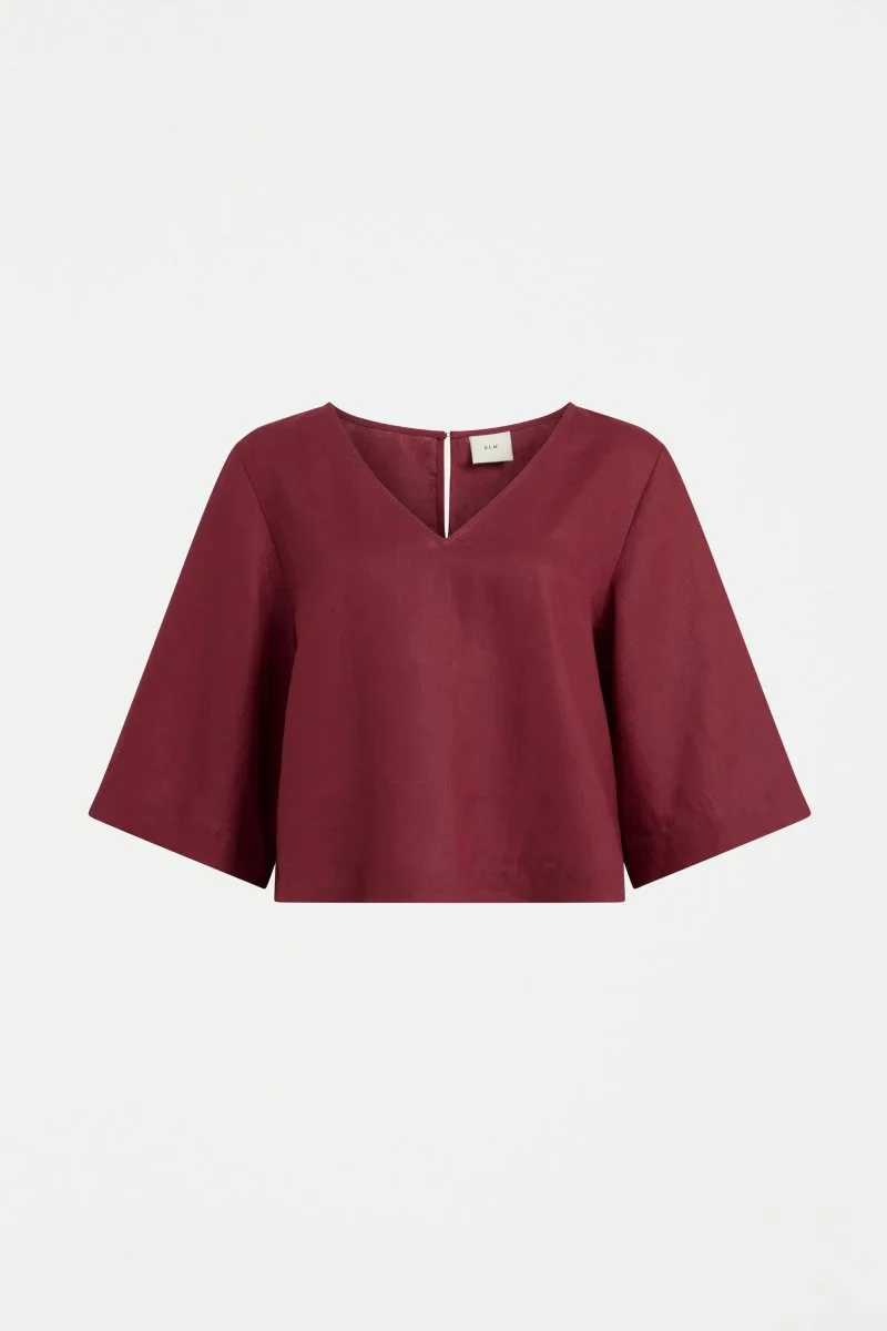 Llinen Light V Neck Top - Image 4