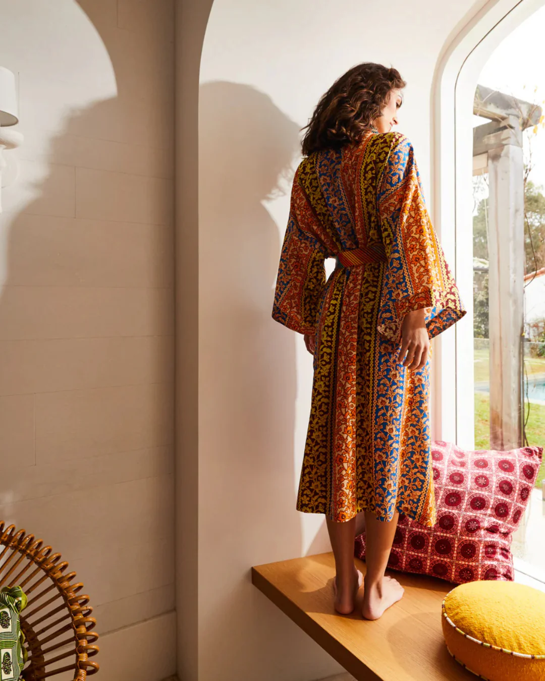 Sage X Clare Cotton Silk Robe - Image 10