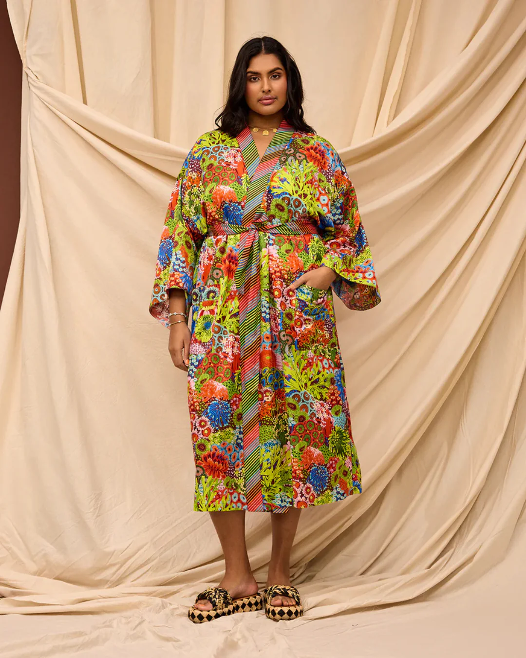 Sage X Clare Cotton Silk Robe - Image 11
