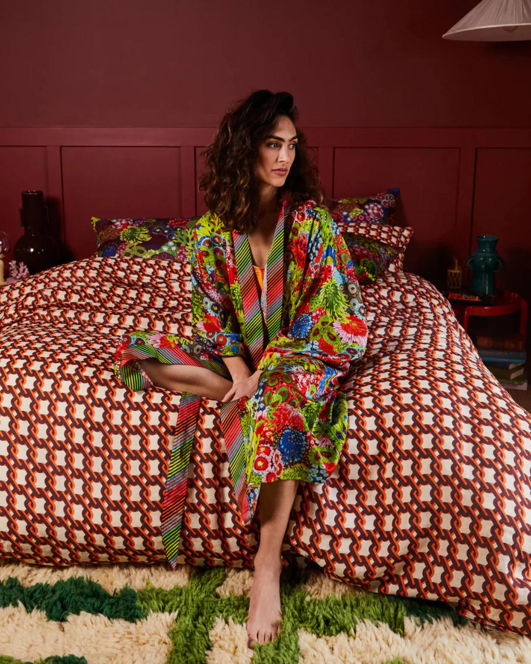 Sage X Clare Cotton Silk Robe - Image 12