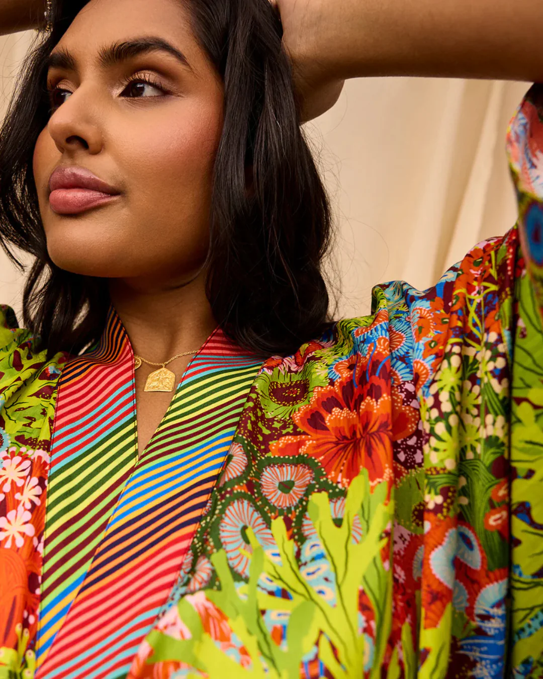 Sage X Clare Cotton Silk Robe - Image 13
