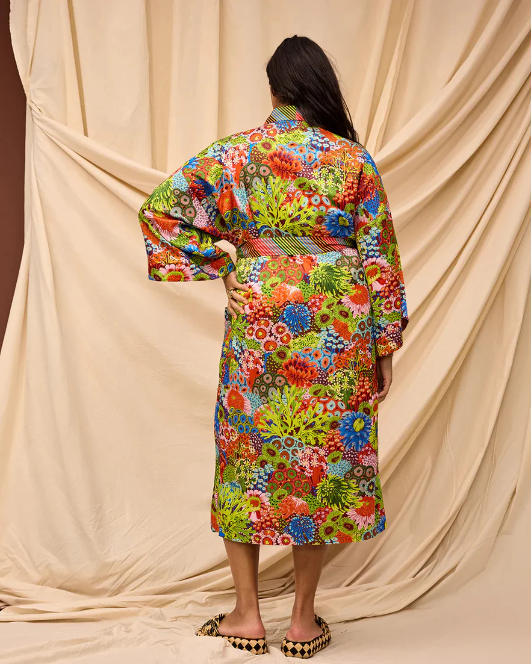 Sage X Clare Cotton Silk Robe - Image 14