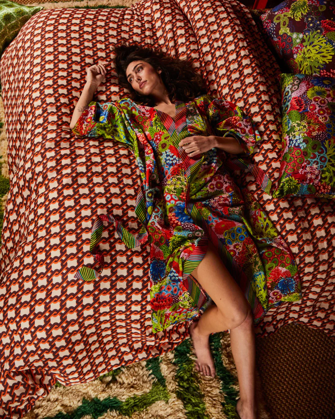 Sage X Clare Cotton Silk Robe - Image 15