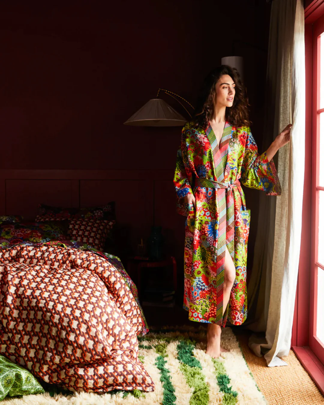 Sage X Clare Cotton Silk Robe - Image 16