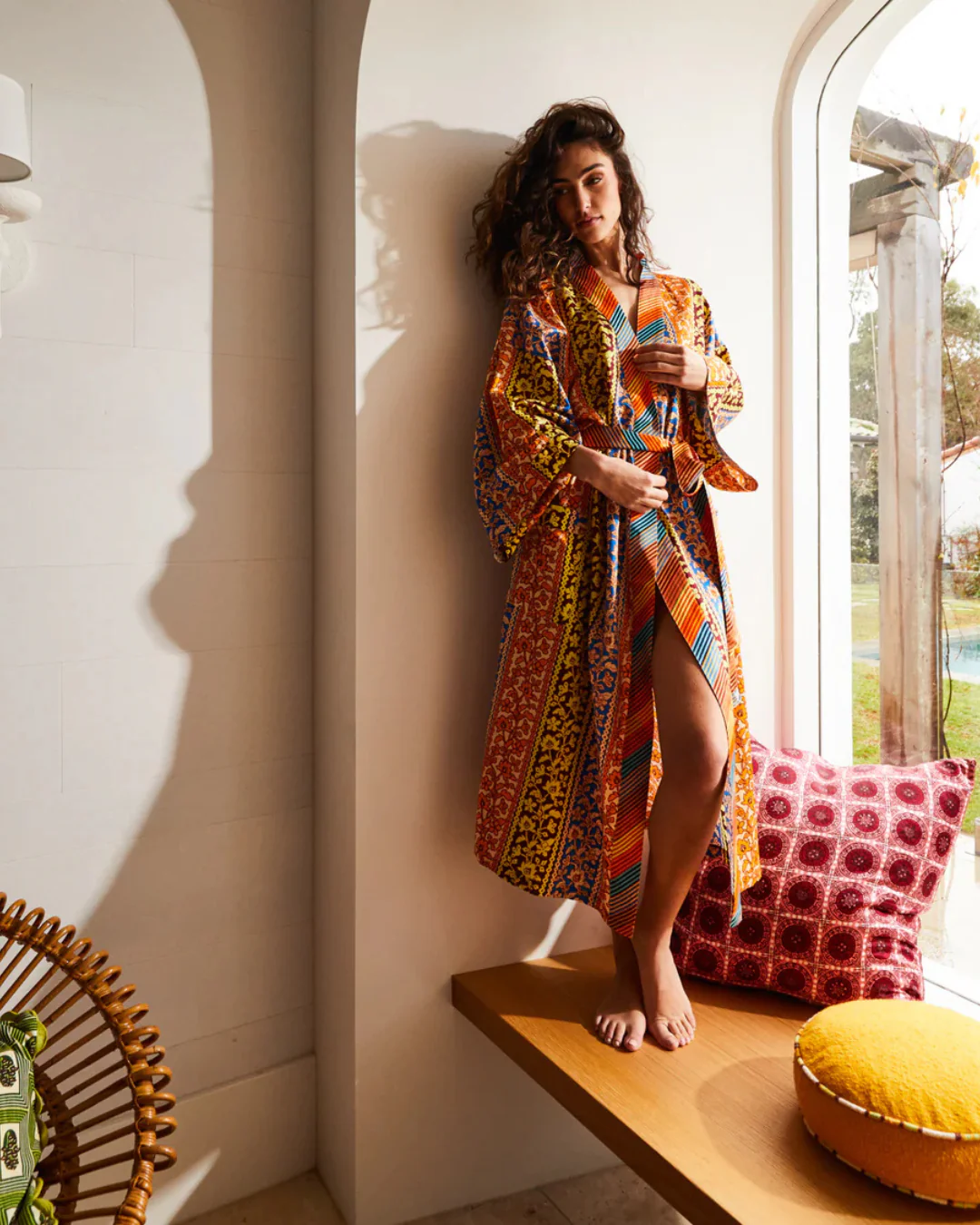 Sage X Clare Cotton Silk Robe - Image 7