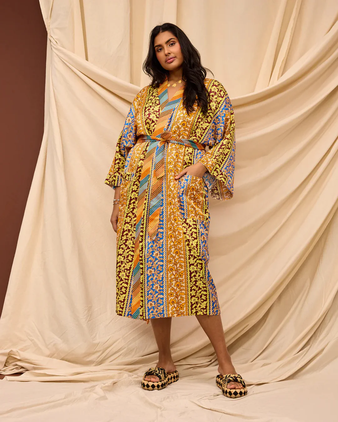Sage X Clare Cotton Silk Robe - Image 8