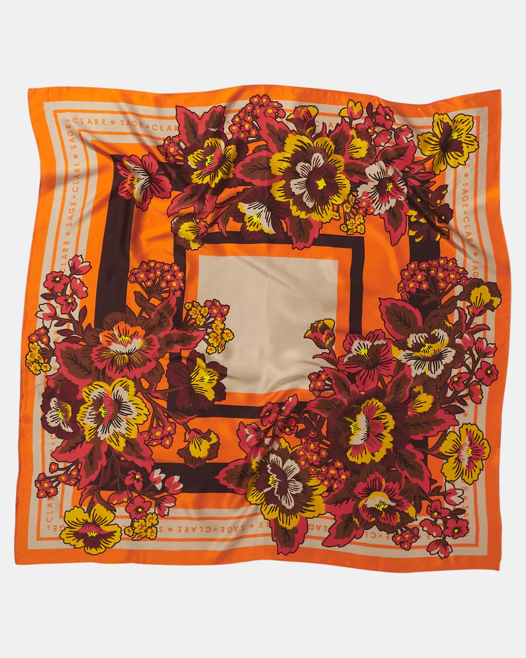 Sage X Clare Silk Scarf