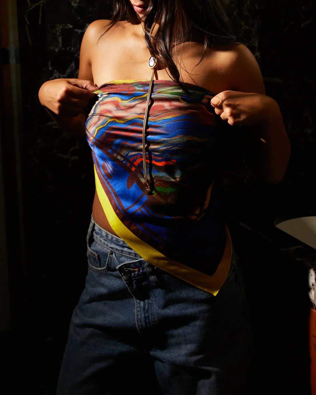 Sage X Clare Silk Scarf - Image 10