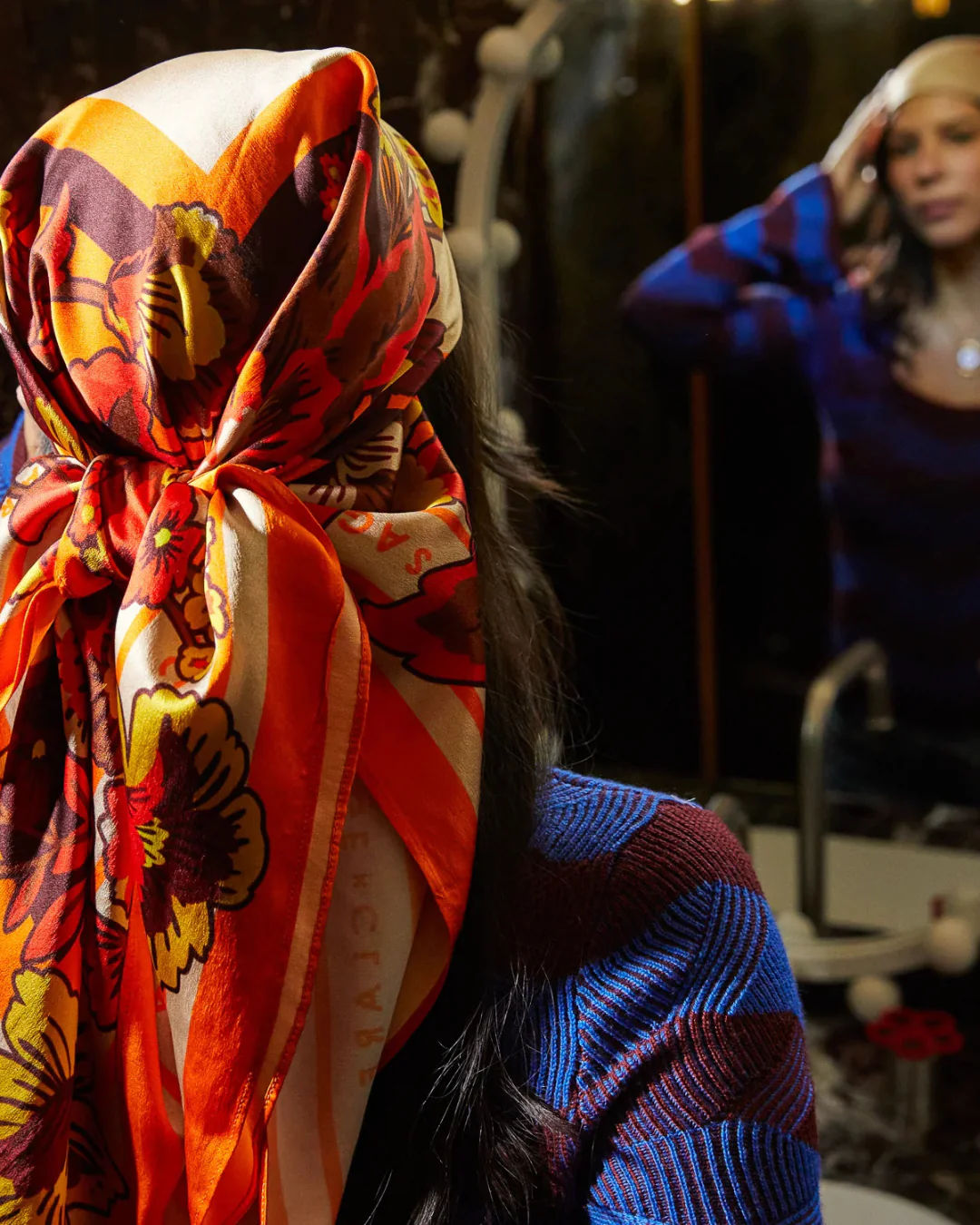 Sage X Clare Silk Scarf - Image 3