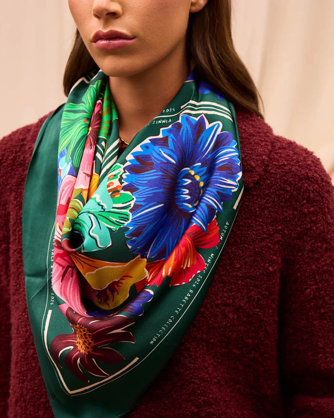 Sage X Clare Silk Scarf - Image 6