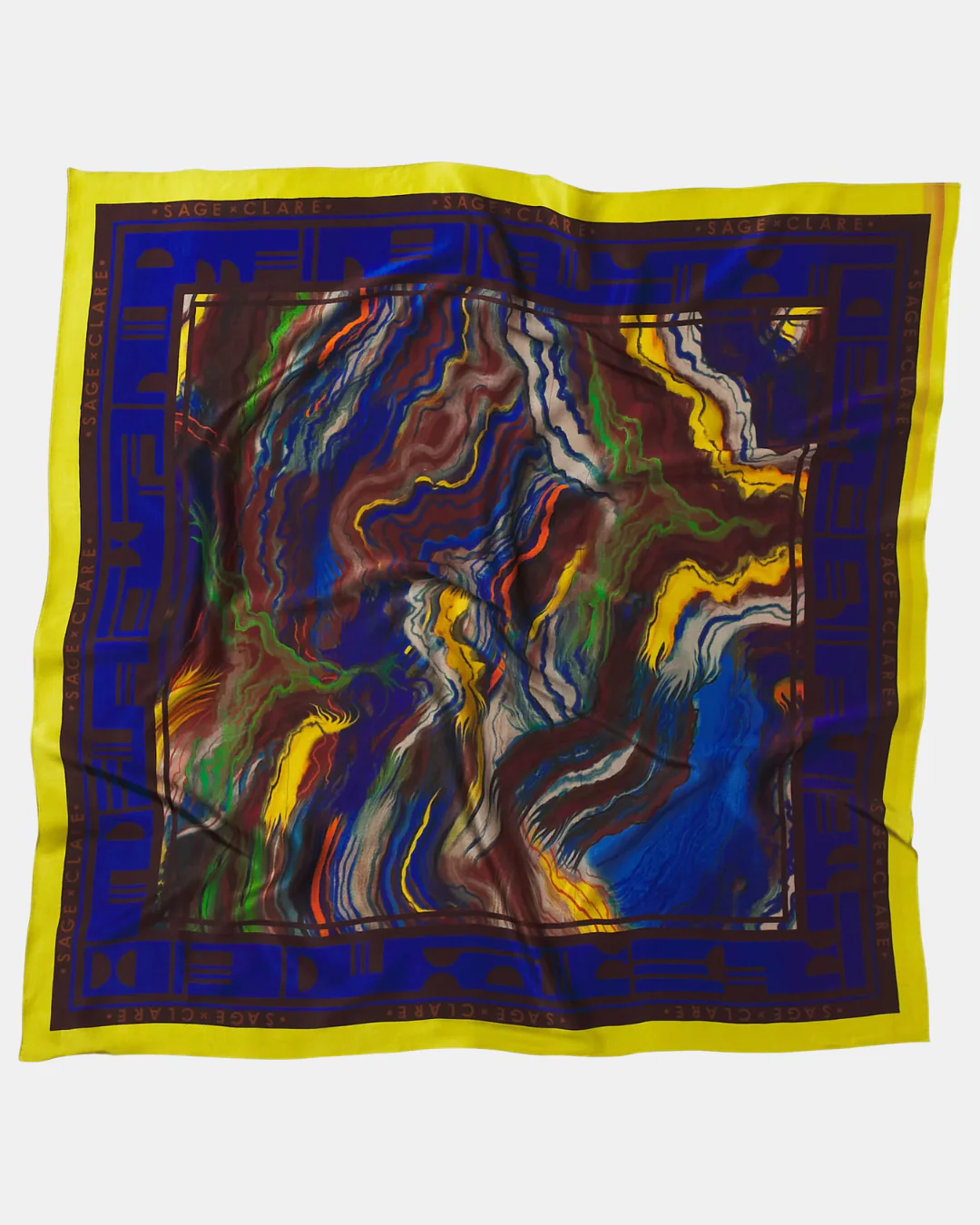 Sage X Clare Silk Scarf - Image 9