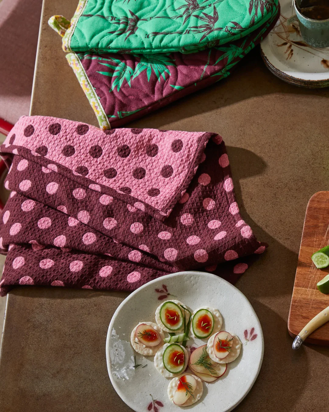 Sage X Clare Waffle Tea Towel - Image 5