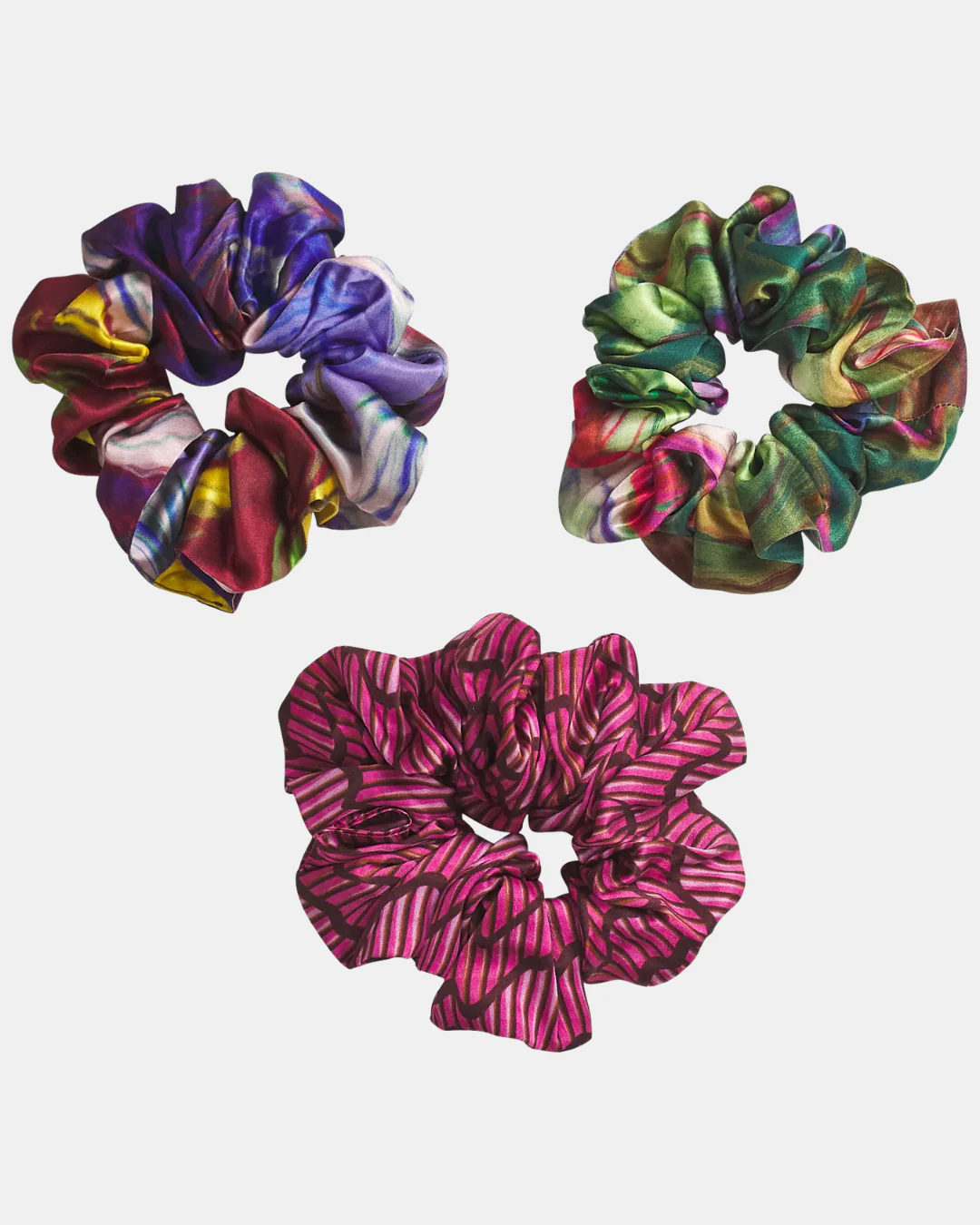 Sage X Clare Silk Scrunchie Set - Image 3