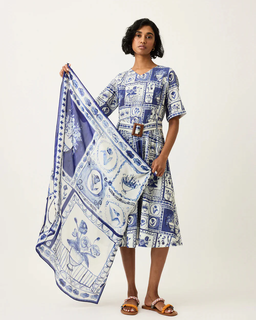 Silk Square Scarf - Image 3