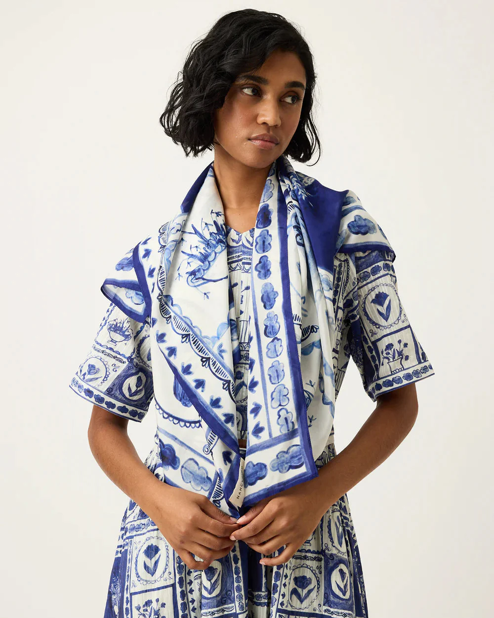 Silk Square Scarf - Image 4