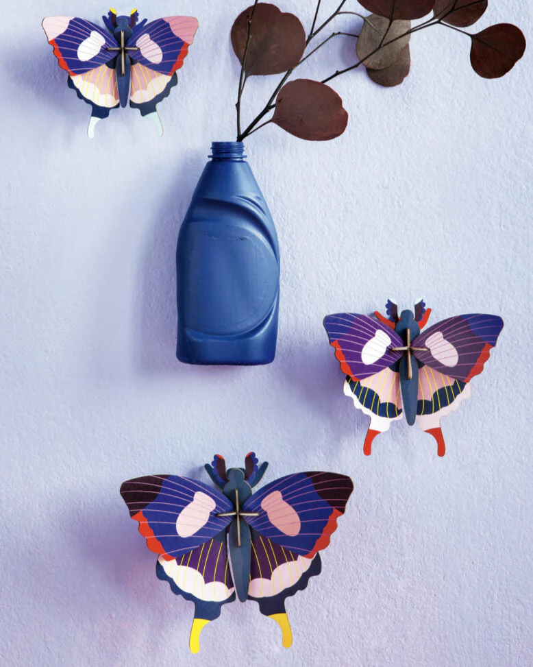 Studio Roof Wall Art / Butterflies /  Set Of 3 - Image 3
