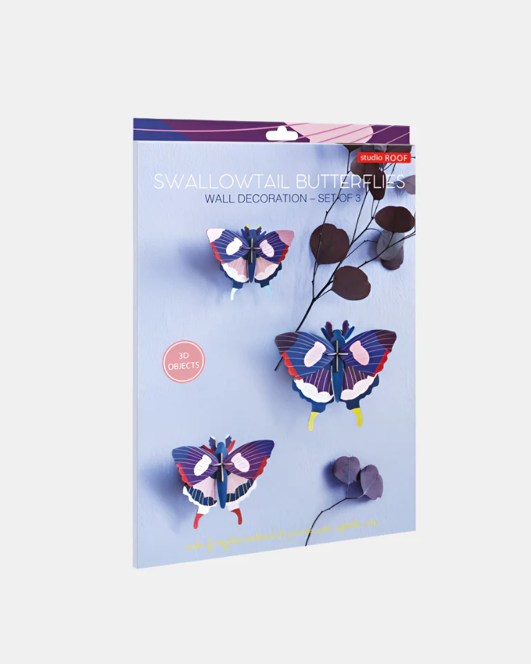 Studio Roof Wall Art / Butterflies /  Set Of 3 - Image 4