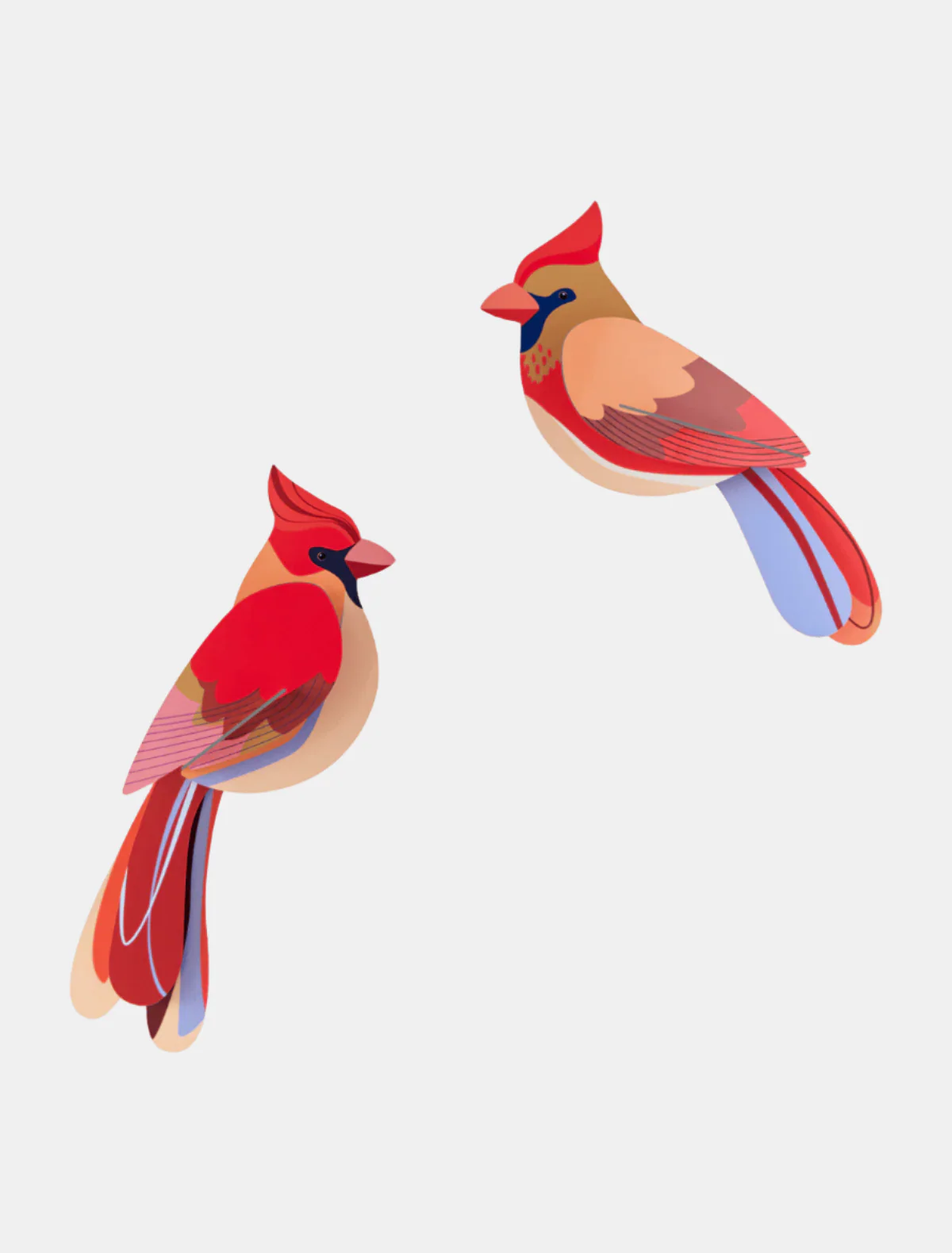 Studio Roof Wall Art  / Garden Birds / Set Of 2 - Image 7