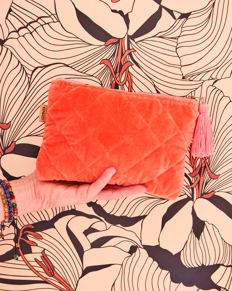 Kip & Co Velvet Cosmetics Purse - Image 4
